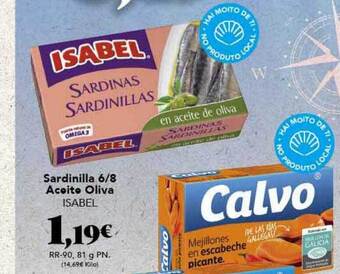 Gadis Sardinilla 6 8 aceite oliva isabel oferta
