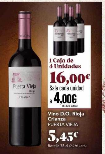 Gadis Vino d.o. rioja crianza puerta vieja oferta