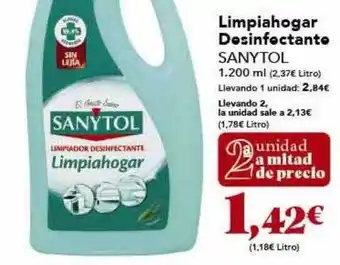Gadis Limpiahogar desinfectante sanytol oferta