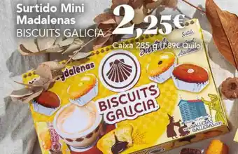 Gadis Surtido mini madalenas biscuits galicia oferta