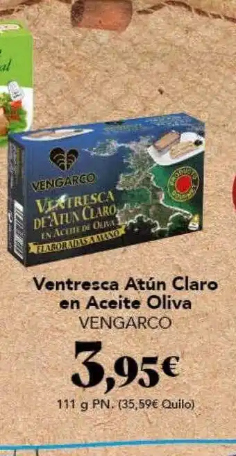 Gadis Ventresca atún claro en aceite oliva vengarco oferta