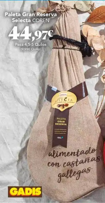 Gadis Paleta gran reserva selecta coren oferta