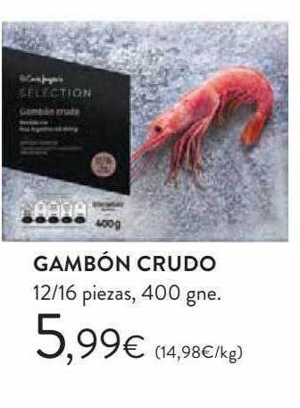 Hipercor Gambón crudo oferta
