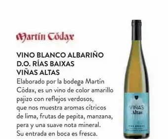 Hipercor Martin códax vino blanco albariño d.o. rías baixas viñas altas oferta