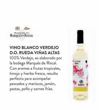 Hipercor Vino blanco verdejo d.o. rueda viñas altas oferta