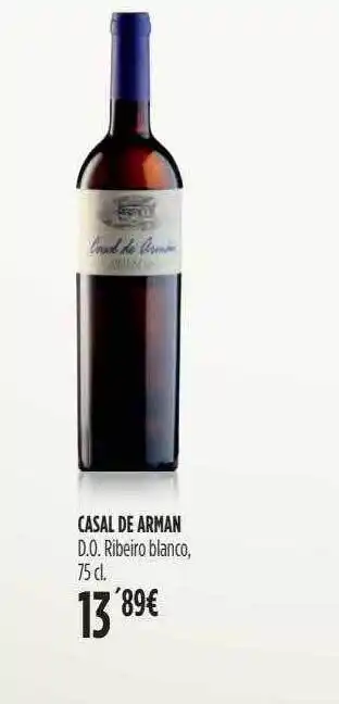 Hipercor Casal de arman d.o. ribeiro blanco oferta