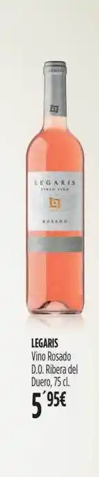 Hipercor Legaris vino rosado d.o. ribera del duero oferta