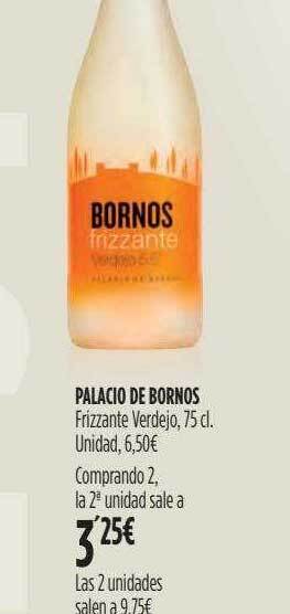 Hipercor Palacio de bornos frizzante verdejo oferta