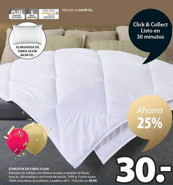 JYSK Edredón de fibra ulvik oferta