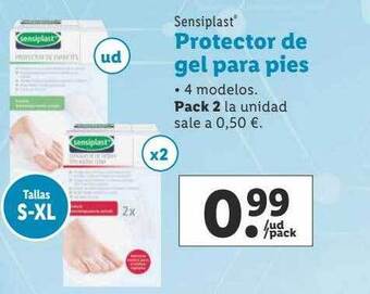 Lidl Sensiplast protector de gel para pies oferta