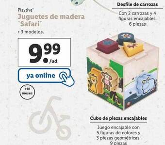 Lidl Playtive juguetes de madera 'safari' oferta