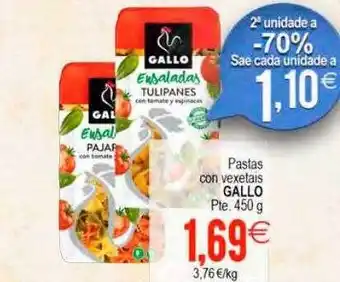 Plenus Supermercados Pastas con vexetais gallo pte. oferta