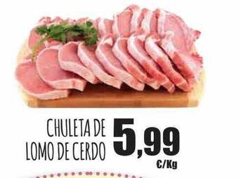 Spar Tenerife Chuleta de lomo de cerdo oferta