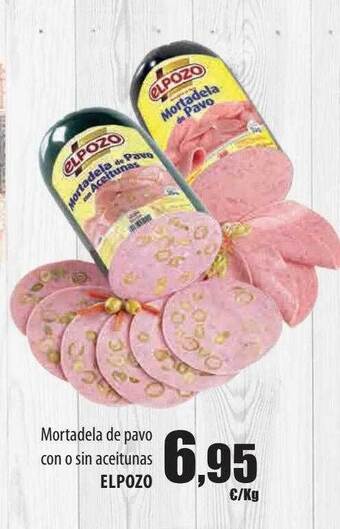 Spar Tenerife Mortadela de pavo con o sin aceitunas elpozo oferta