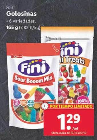 Lidl Fini golosinas oferta