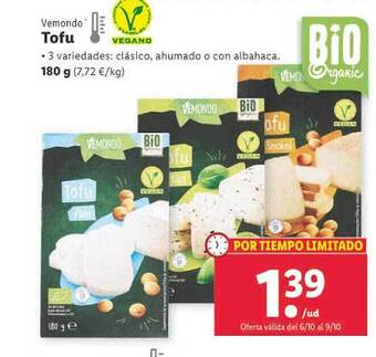 Lidl Vemondo tofu oferta
