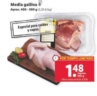 Lidl Media gallina oferta
