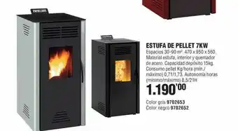 Optimus Estufa de pellet 7kw oferta
