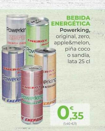 SPAR Gran Canaria Bebida energética powerking oferta