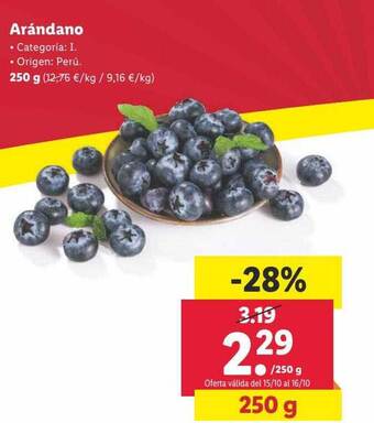 Lidl Arándano oferta