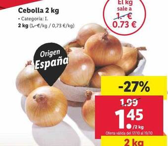 Lidl Cebolla 2 kg oferta