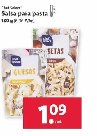 Lidl Chef select salsa para pasta oferta