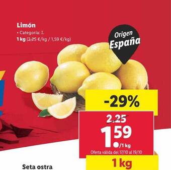 Lidl Limón oferta