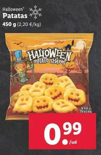 Lidl Halloween patatas oferta