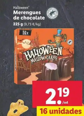 Lidl Halloween merengues de chocolate oferta