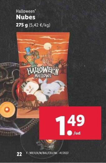 Lidl Halloween nubes oferta