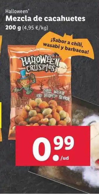 Lidl Halloween mezcla de cacahuetes oferta