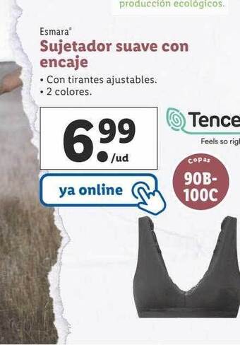 Lidl Esmara sujetador suave con encaje oferta