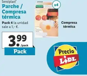 Lidl Sensiplast parche compresa térmica oferta