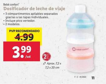 Lidl Bebé confort dosificador de leche de viaje oferta