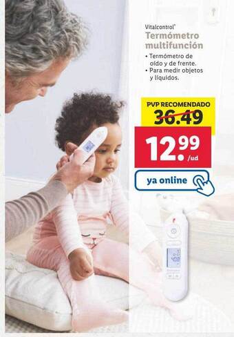 Lidl Vitalcontrol termómetro multifunción oferta
