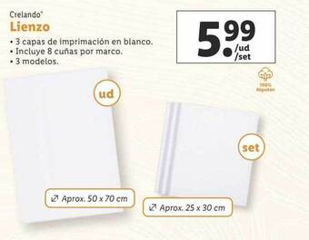 Lidl Crelando lienzo oferta