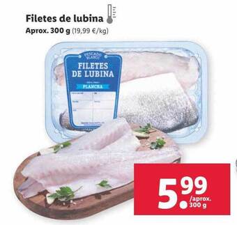 Lidl Filetes de lubina oferta