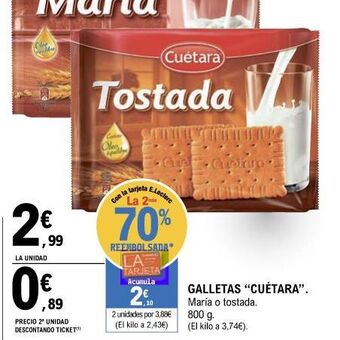 E.Leclerc Galletas cuétara oferta