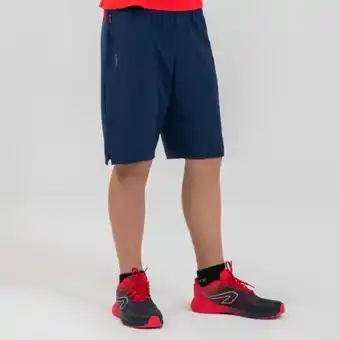 Decathlon Pantalón corto running atletismo niño at 500 azul rojo oferta