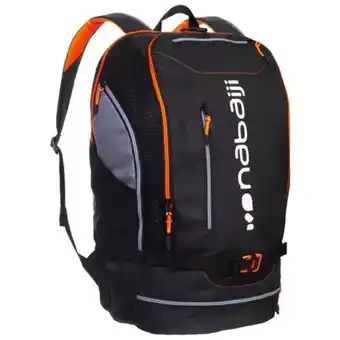 Decathlon Mochila 40 l compartimentos natación nabaiji negro/naranja fluorescente oferta