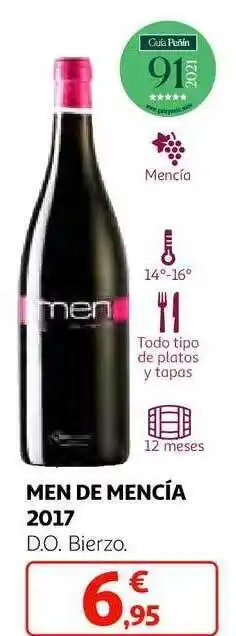 Alcampo Men de mencía 2017 d.o. bierzo oferta
