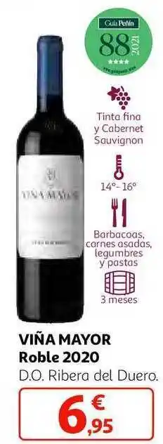 Alcampo Viña mayor roble 2020 d.o. ribera del duero oferta