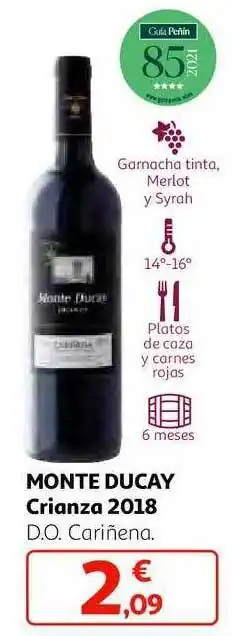 Monte ducay crianza 2018 d.o. cariñena