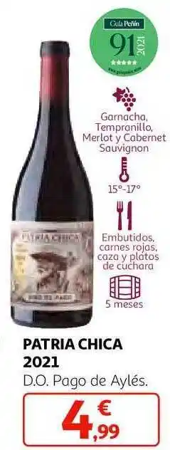 Alcampo Patria chica 2021 d.o. pago de aylés oferta