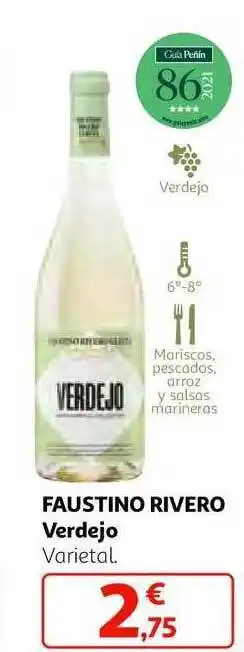 Alcampo Faustino rivero verdejo oferta