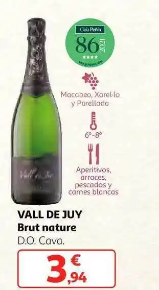 Alcampo Vall de juy brut nature d.o. cava oferta