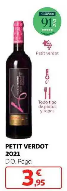 Alcampo Petit verdot 2021 d.o. pago oferta
