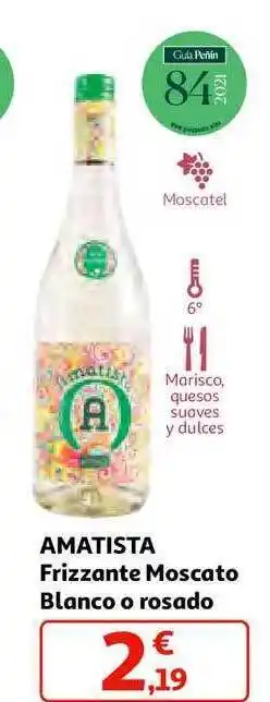 Alcampo Amatista frizzante moscato blanco o rosado oferta