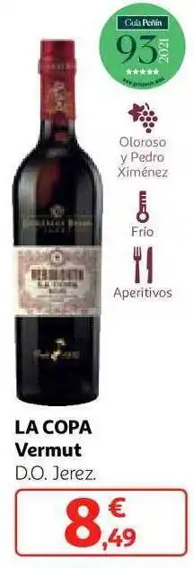 Alcampo La copa vermut d.o. jerez oferta