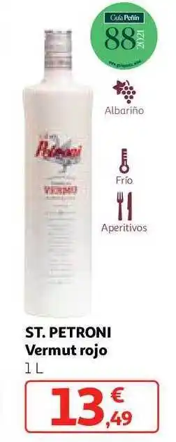 Alcampo St. petroni vermut rojo oferta